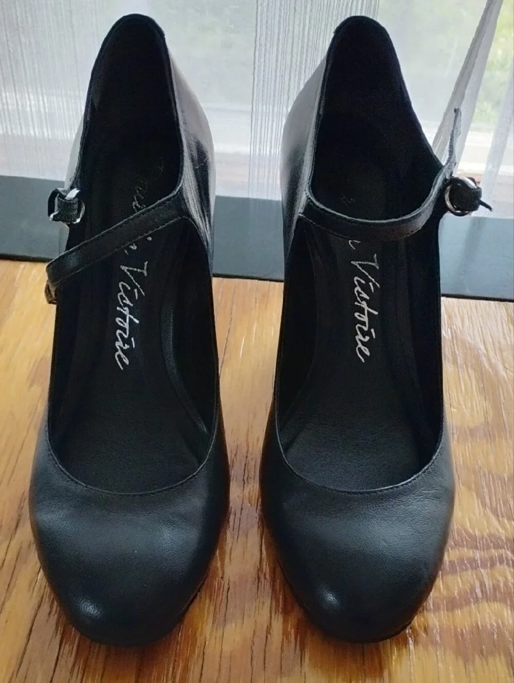 Women's Black Mary Jane Wedge Pumps